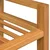 Stalak za cipele s 2 police 50x27x40 cm od masivne hrastovine