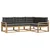 Set vanjskih sofa s jastukom 3 pcs Bijela i antracit Poliester