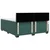 Vidaxl Box spring postelja z vzmetnico temno zelena 200x200 cm žamet