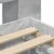 Okvir kreveta s pohranom Betonska siva 200 x 200 cm