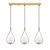 Opviq Luster Mudoni-Mr-939-1, 70x15x136cm, IP20, Belo-zlatne boje