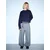 Bershka Pulover temno modra