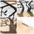 Sombra del Bosque -1 NaturalBlack Decorative Wooden Wall Accessory