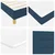 LED Box Spring Krevet s LED trakama Plava 100 x 200 cm tkanina