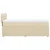 vidaXL Box spring postelja z vzmetnico krem 90x200 cm blago