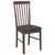 Vidaxl Jedilni stoli z blazinami 2 kosa Brown Solid Wood Rubber