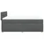 Vidaxl Box spring postelja z vzmetnico temno siva 160x200 cm blago