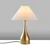 Opviq Stona lampa Luna-15276, 50x50x68 cm, IP20, Zlatno-bele boje