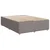 Vidaxl Box spring postelja z vzmetnico taupe 140x190 cm blago
