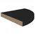 Plutajuće kutne police 2 kom crne 35 x 35 x 3,8 cm MDF