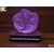 Black Cut 3D Lampa 3D Zvezda Zelena