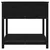 Sadilica s policom crna 82,5x82,5x81 cm od masivne borovine