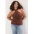 Trendyol Curve Ženska bluza Tbbss25Af00009, Braon