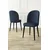 Hanah Home set trpezarijskih stolica Aste 6 kom, antracit tkanina Babyface, crne metalne noge