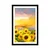 Plakat s paspartujem polje sončnic - 30x45 white