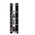 Hanah Home Polica 45x170x22cm Crno-Bela