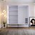 HANAH HOME Ormar Martin 190 White Black Gold