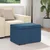 Stolica Plava 61 x 41 x 40 cm Tkanina i konstruirano drvo