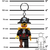 LEGO Iconic privezak za ključeve sa svetlom: Kapetan Kockobradi