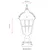 Opviq Spoljna zidna lampa BSU-68183-BSY-K, 45 cm, E27, 40W, IP65, Crna