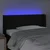 LED uzglavlje crno 93x16x78/88 cm od tkanine