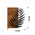 WALLXPERT Zidna dekoracija Leaf3 Metal Decor