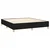 Vidaxl Box spring postelja z vzmetnico črna 160x200 cm blago