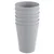 Northix Komplet plastičnih skodelic, sivih, 300 ml, 6 kosov