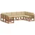 Set vanjskih sofa 9 kom. Prirodna i bež