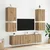 TV zidni ormari Zidne 2 pcs Umjetnički hrast 40,5x30x40cm