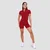 GymBeam Women‘s Ignite Cropped T-shirt Dark Red
