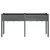 Sadilica s oblogom siva 161x45x76 cm od masivne jelovine