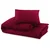 Set posteljine za poplun bordo 140 x 200 cm lagana mikrovlakna