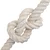 Vidaxl Vrv iz jute 20 Bela 100% Tossa jute