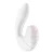 Satisfyer Supernova Vibrator, Dvostruki, Silikonski, 17cm, Beli