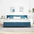 Vidaxl LED Box Spring Postelja Temno modra 200 x 200 cm Žamet