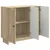 Kreveta Hrast sonoma 89 x 34,5 x 80 cm Konstruirano drvo