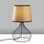 Opviq Stona lampa Telis-5393, 28x28x51 cm, IP20, Crno-smeđa