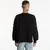 Majice PLEASURES Luster Heavyweight Long Sleeve Black S