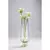 KARE Staklena vaza Noble Ring, 40cm, Siva