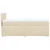 Vidaxl Box spring postelja z vzmetnico krem 100x200 cm blago