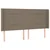 Vidaxl Box spring postelja z vzmetnico LED taupe 200x200 cm blago