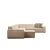 Atelier del Sofa Ugaona garnitura Lego 100x72x167cm Krem