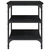 Klupa za cipele crna 70 x 38,5 x 49 cm od konstruiranog drva