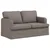Vidaxl Kavč 2 pcs Taupe Kovina
