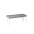 Hanah Home klupa Arwen Bench, 105 cm, siva / bela