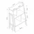 Hanah Home radni sto sa policom Venaro Set 2 (Desk + Small Bookcase), beli / orah