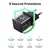Zidni punjač Baseus Palm 30W 3A 1 x USB-C s USB-C kabelom crni