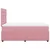 Vidaxl Box spring postelja z vzmetnico roza 120x190 cm žamet