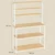 Songmics Kuhinjska polica 40x100x167 cm bela